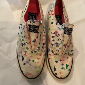 Women’s Milly for Sperry Top-Sider Size 6 M Boat Shoes White Multi Canvas